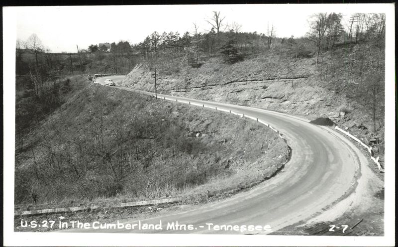 U.S. 27 in the Cumberland Mountains Tennessee