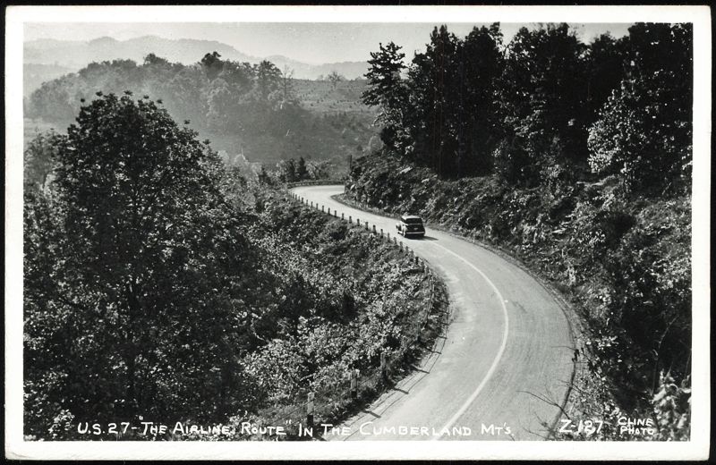 U.S. 27 'The Airline Route' in the Cumberland Mountains Tennessee