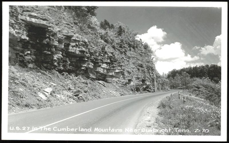 U.S. 27 in the Cumberland Mountains Sunbright Tennessee