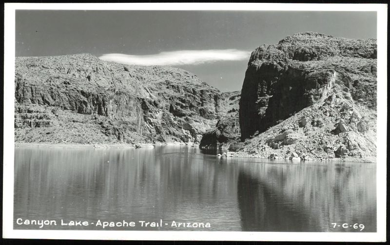 Canyon Lake and Rocky Cliffs on the Apache Trail Arizona