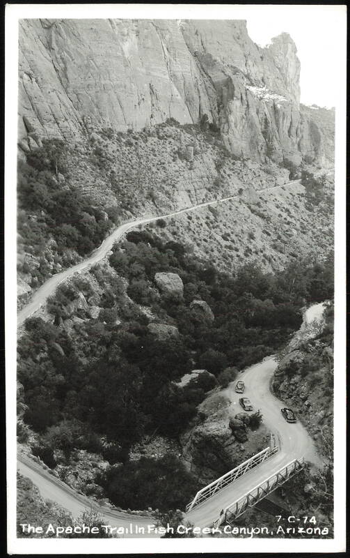 Apache Trail in Fish Creek Canyon Arizona