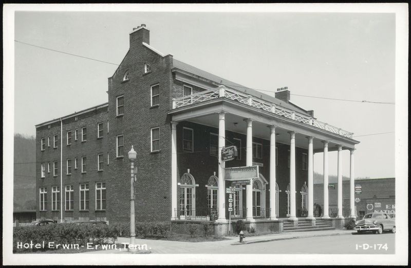 Hotel Erwin with Large Columned Porch Tennessee