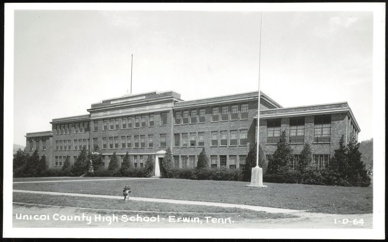 Unicoi County High School Building Erwin Tennessee