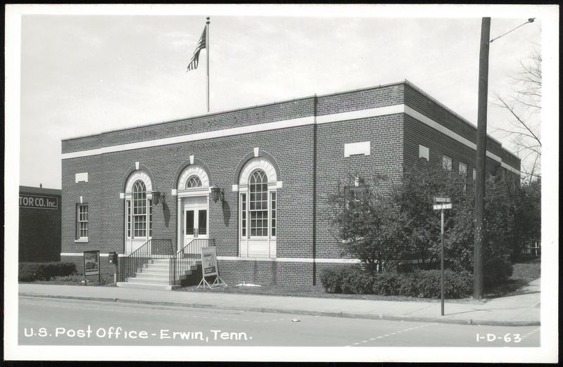U.S. Post Office Building with Arched Windows Erwin Tennessee