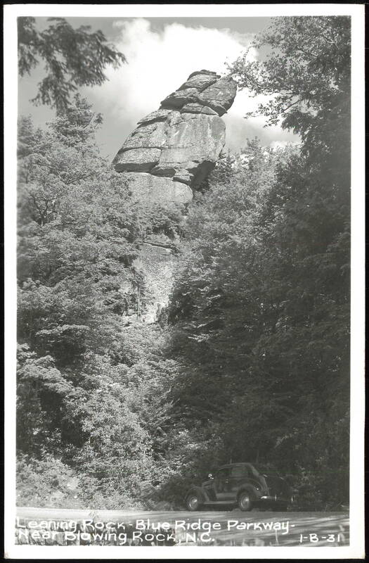 Leaning Rock Formation, Blue Ridge Parkway Blowing Rock North Carolina