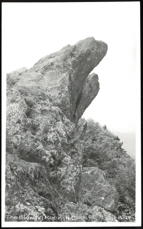 The Blowing Rock Overhanging Rock Formation North Carolina