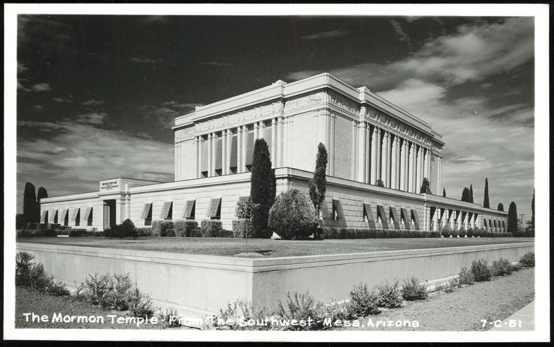 The Mormon Temple - From The Southwest Mesa Arizona