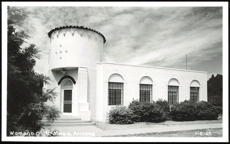 Woman's Club Building with Round Tower Mesa Arizona