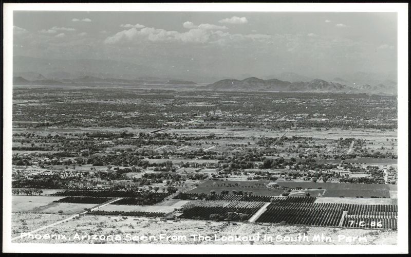Phoenix Seen From The Lookout In South Mtn. Park Arizona