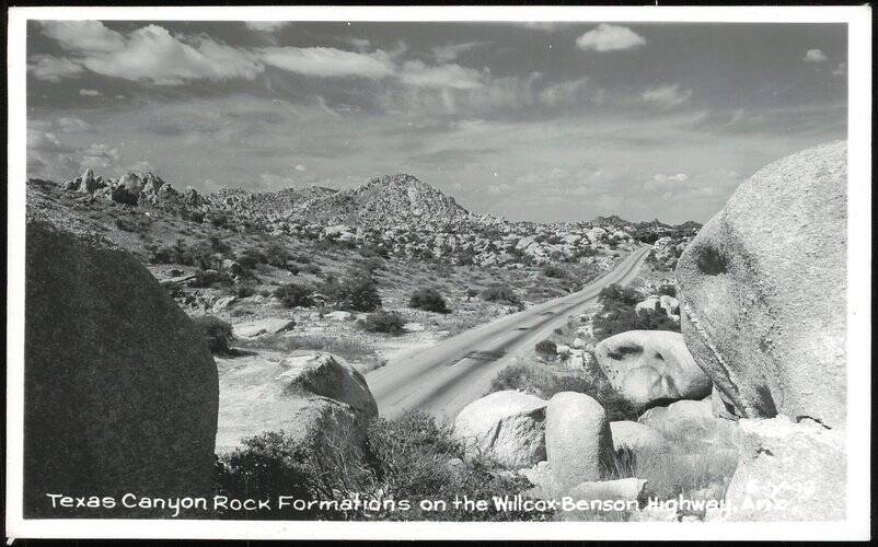 Texas Canyon Rock Formations on Willcox-Benson Highway Arizona