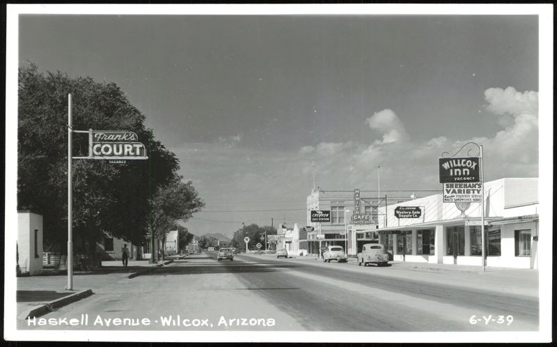 Haskell Avenue Street View with Local Businesses Willcox Arizona