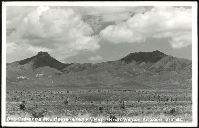 Dos Cabezas Mountains, 6363 Ft. High Willcox Arizona