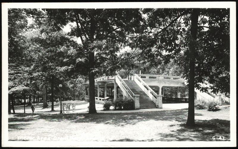 Picnic Area Pavilion and Grand Staircase at Grant Park Atlanta Georgia