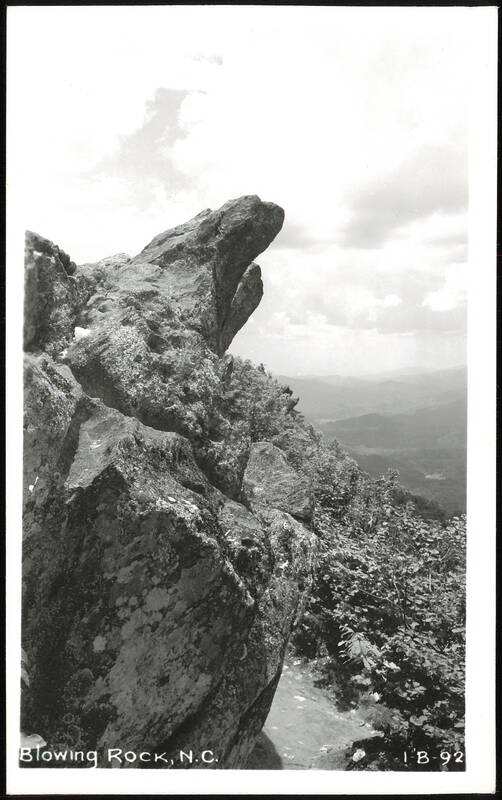 The Blowing Rock Outcrop and Mountain View North Carolina