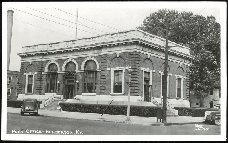 Post Office Building with Arched Windows and Balustrade Henderson Kentucky