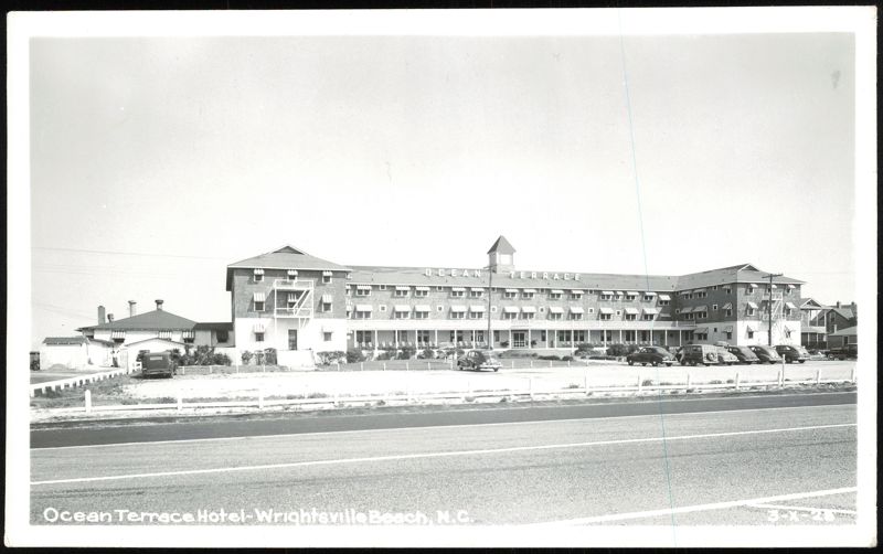 Ocean Terrace Hotel with Vintage Cars Wrightsville Beach North Carolina