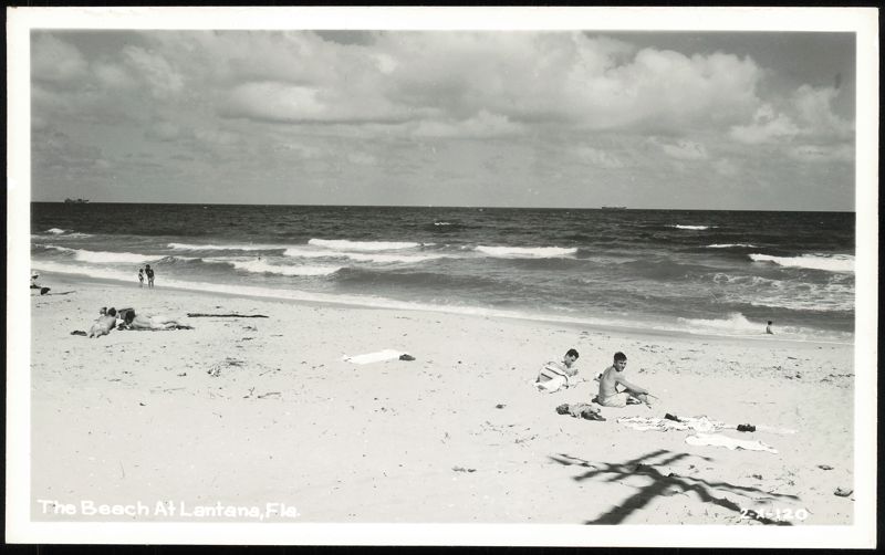 Sunbathers on the Beach at Lantana Florida