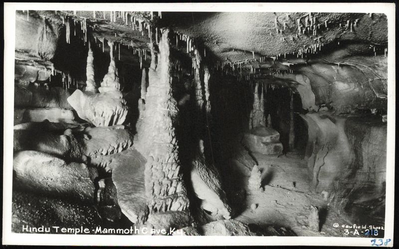 Hindu Temple Stalactites and Stalagmites Mammoth Cave Kentucky