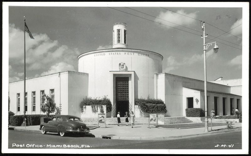 United States Post Office Circular Building Miami Beach Florida