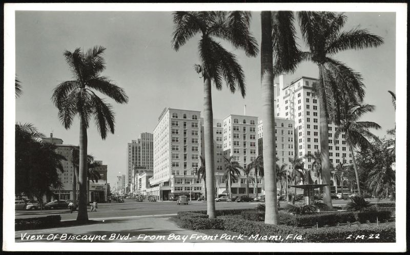 Biscayne Blvd. From Bay Front Park Miami Florida