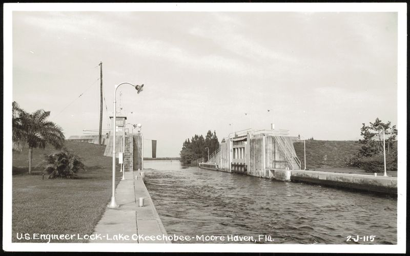 U.S. Engineer Lock at Lake Okeechobee Moore Haven Florida