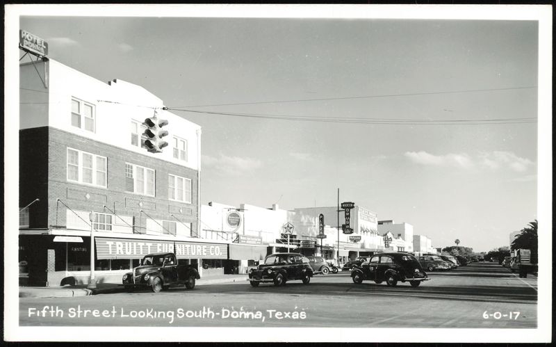 Fifth Street Looking South with Truitt Furniture Co. Donna Texas