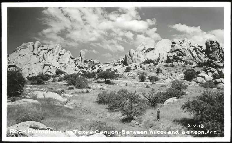 Rock Formations in Texas Canyon Arizona