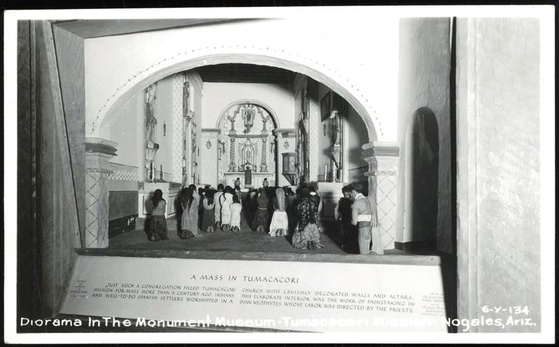Diorama of a Mass in Tumacácori Mission Nogales Arizona