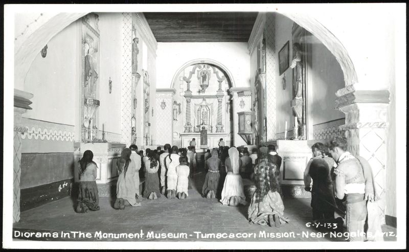 Diorama in Monument Museum, Tumacacori Mission Arizona