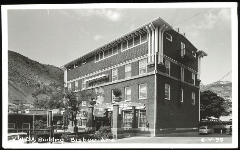 Y.W.C.A. Building with Pergola and Mountain View Bisbee Arizona