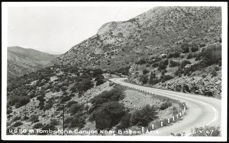 U.S. 80 in Tombstone Canyon Near Bisbee Arizona