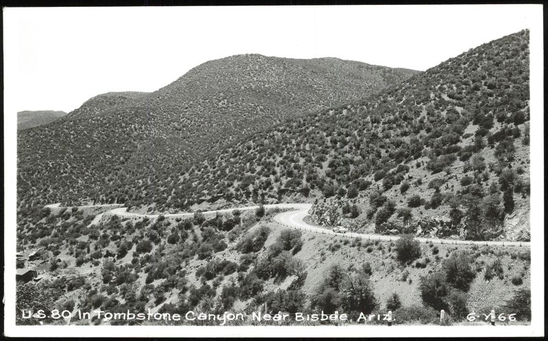 U.S. 80 Winding Through Tombstone Canyon Near Bisbee Arizona