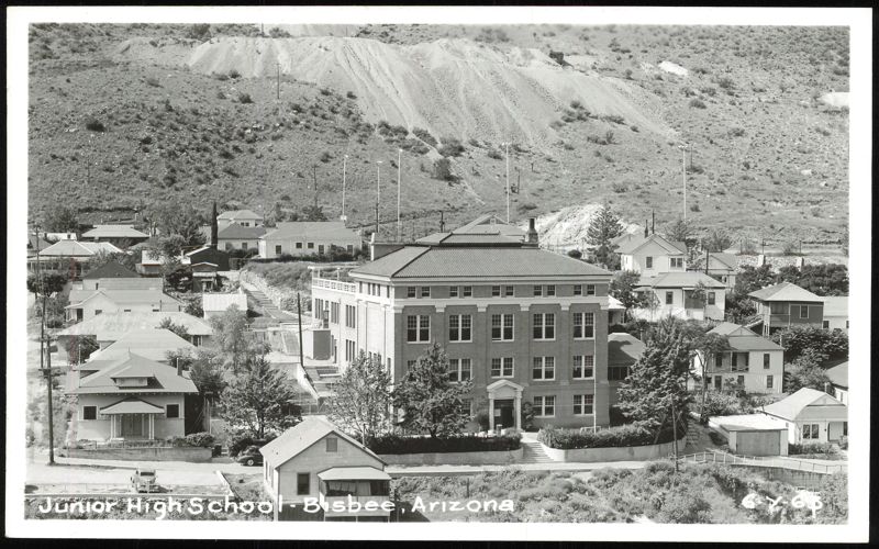Junior High School Building and Townscape Bisbee Arizona