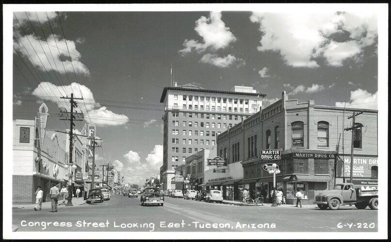 Congress Street Looking East in Tucson, Arizona