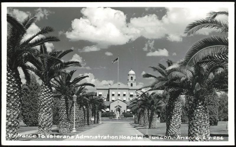 Entrance to Veterans Administration Hospital Tucson Arizona