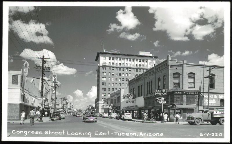 Congress Street Looking East Tucson Arizona