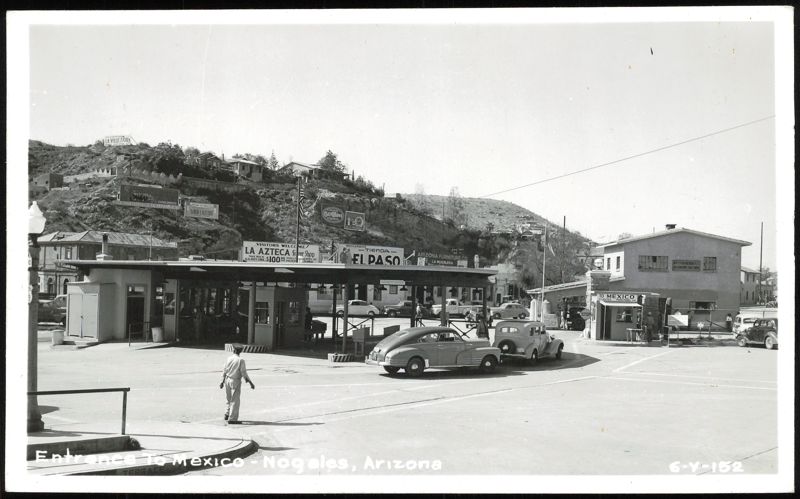 Entrance to Mexico Border Crossing Nogales Arizona
