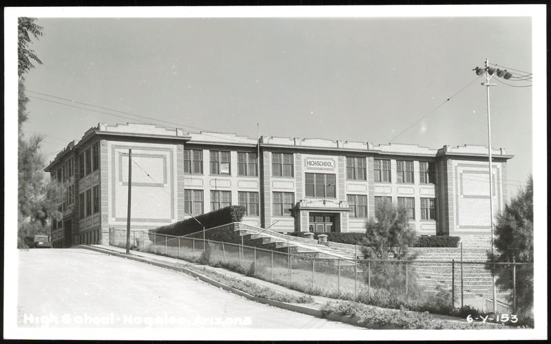 Exterior View of Nogales High School Building Arizona