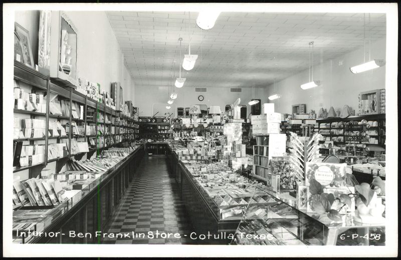 Interior of Ben Franklin Store