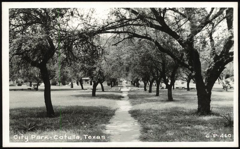 City Park with Tree-Lined Path Cotulla Texas