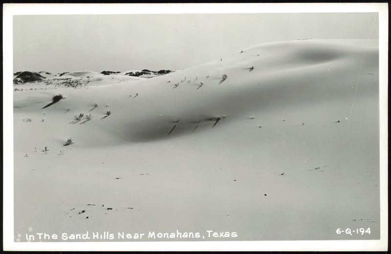 Desert Sand Dunes Near Monahans