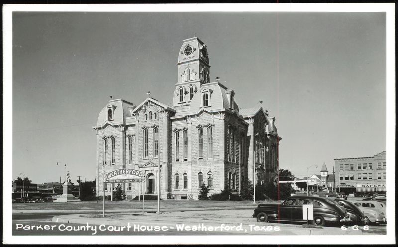 Parker County Court House with Clock Tower Weatherford Texas