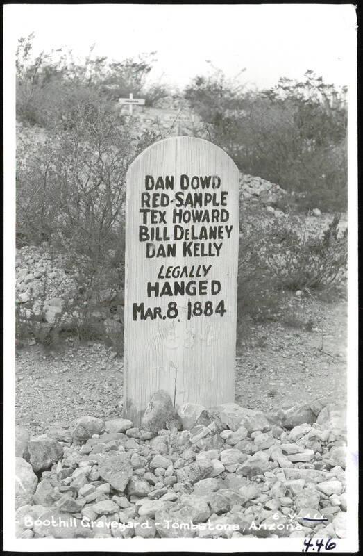 Grave of Five Men Legally Hanged, Boothill Graveyard Tombstone Arizona
