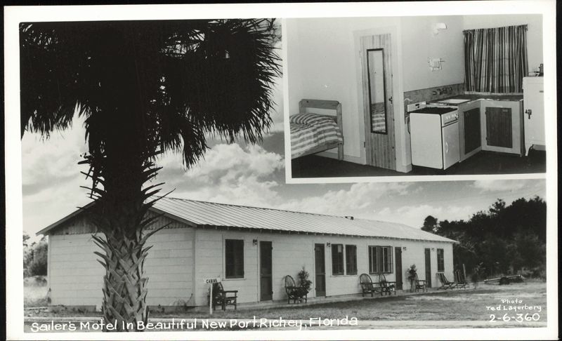 Sailer's Motel Exterior and Interior Cabin Views New Port Richey Florida