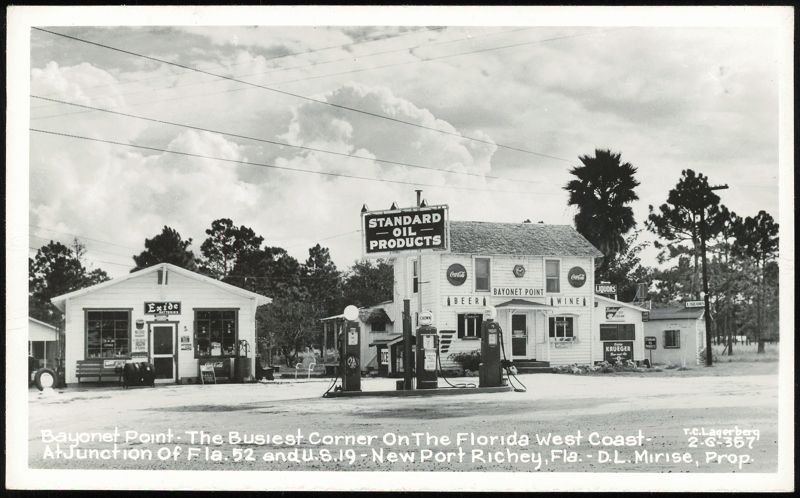 Standard Oil Station at Junction of Fla. 52 and U.S. 19 New Port Richey Florida