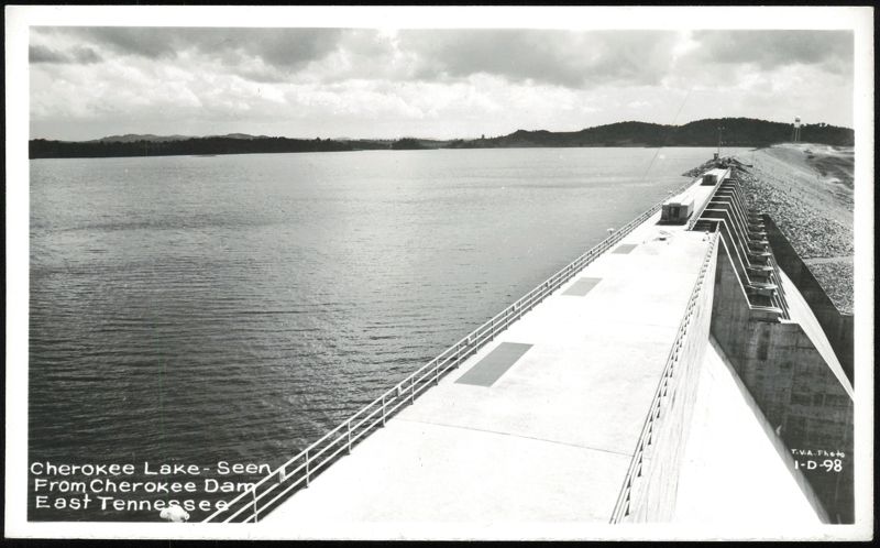 Cherokee Lake Seen From Cherokee Dam Tennessee