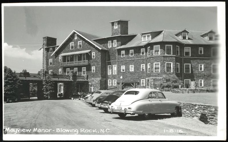 Mayview Manor with Vintage Cars Blowing Rock North Carolina