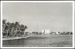 View From Star Island Toward Miami Beach Postcard