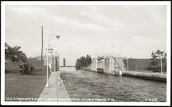 U.S. Engineer Lock at Lake Okeechobee Postcard