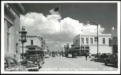 Bullard Street Looking North with American National Bank Postcard